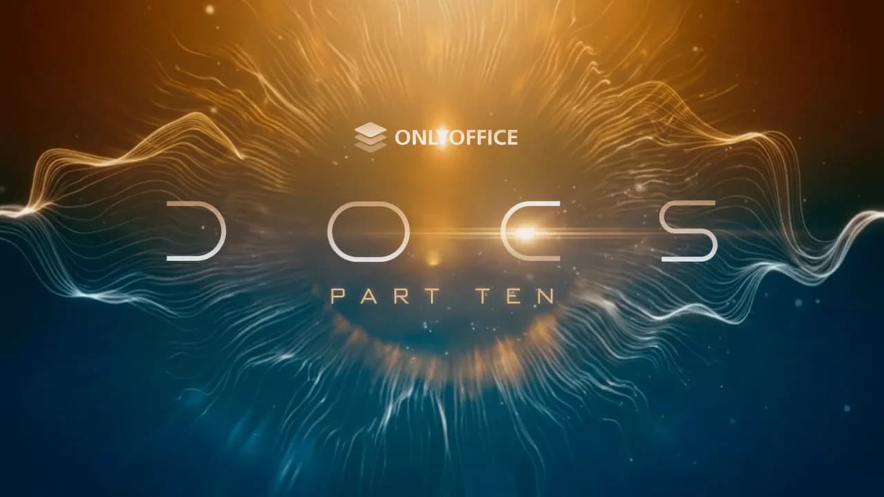 بنر رسمی معرفی ONLYOFFICE Docs 10.0 — ابزارهای هوش مصنوعی و اپهای ماژولار؛ بیش از ۵۰ قابلیت تازه